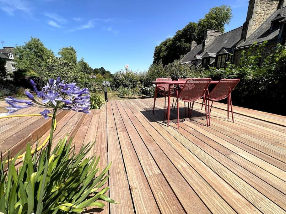 Superbe Appartement Avec Jardin Dinan Centre - Jerzual Exterior foto